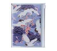 MARK'S 2025/26 Taschenkalender, A6 Japan / Birds // Purple
