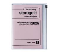 MARK'S 2025/26 Taschenkalender, A6 Storage.it // Pink
