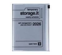 MARK'S 2025/26 Taschenkalender, A6 Storage.it // Silver