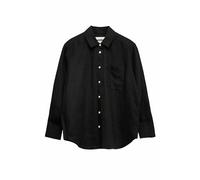 Marks & Spencer Camicia in Puro Lino da Donna Nero