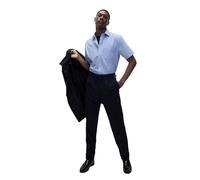 Marks & Spencer Camicie a Maniche Corte vestibilità Classica Facili da Stirare - Confezione da 3 Uomo Blu 43