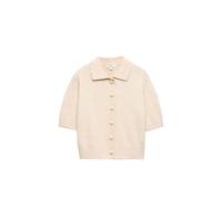 Marks & Spencer Cardigan Corto Testurizzato in Misto Cotone da Donna Beige