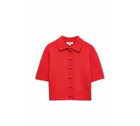 Marks & Spencer Cardigan Corto Testurizzato in Misto Cotone da Donna Rosso
