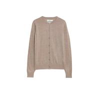 Marks & Spencer Cardigan in Pura Lana Merino con Collo Giro da Donna Marrone