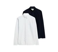 Marks & Spencer Confezione da 2 Camicie Oxford Regular Fit in Puro Cotone Ultimate Uomo Marina