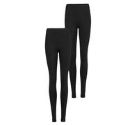 Marks & Spencer Confezione da 2 Leggings a Vita Alta da Donna Nero 40
