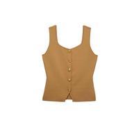 Marks & Spencer Donna Gilet vestibilità Slim con Bottoni Frontali