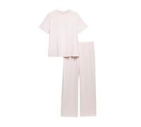 Marks & Spencer Pigiama Stampato in Puro Cotone da Donna Rosa