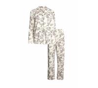 Marks & Spencer Pigiama Stampato Soft Touch con Colletto Rever da Donna Crema