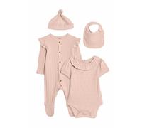 Marks & Spencer Set starter floreale da 4 pezzi in misto cotone Ragazze Rosa
