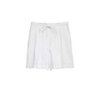 Marks & Spencer Shorts a Vita Alta in Misto Lino da Donna Bianco