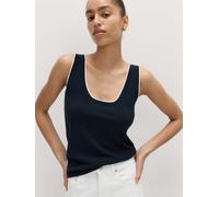 Marks & Spencer Top navy / bianco Donna Marks & Spencer L