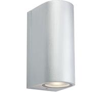 Markslöjd Alor lampada da parete per esterni 2x4.9 W argento 109112