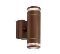 Markslöjd Appliance da esterno LED Luno, marrone, a 2 luci, IP65, dimmerabile Markslöjd