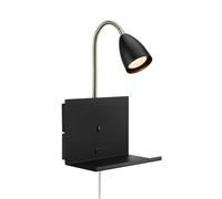 Markslöjd Cuarto lampada da parete 1x7 W nero 108855