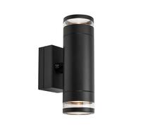 Markslöjd Applique da esterni LED Luno, nera, a 2 luci, IP65, dimmerabile Markslöjd