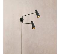 Markslöjd Applique Peak, 2 luci, nero Markslöjd