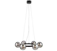 Markslöjd Circle lampada sospesa 6x20 W nero-fumé 108051