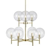Markslöjd Crown lampada sospesa x20 W trasparente-oro 107920