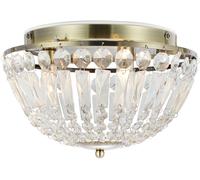 Markslöjd Estelle lampada da soffitto 3x20 W ottone-trasparente 109031