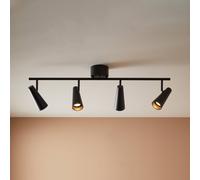Markslöjd Faretto da soffitto Crest metallo nero 4 luci Markslöjd