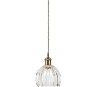 Markslöjd Gota lampada sospesa 1x40 W ottone-trasparente 109136