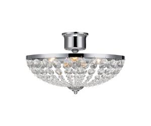 Markslöjd Gränsö lampada da soffitto 3x40 W cromo-trasparente 105316