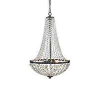 Markslöjd Gränsö lampada sospesa 2x40 W nero-trasparente 107027