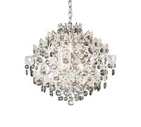 Markslöjd Hidden lampada sospesa 6x40 W cromo-trasparente-fumé 107415