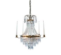 Markslöjd Krageholm lampada sospesa 3x40 W ottone-trasparente 100602