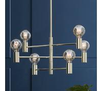 Markslöjd Lampada a sospensione Capital, ottone, 6 luci Markslöjd