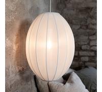 Markslöjd Lampada a sospensione Florence, bianca, Ø 40 cm, nylon Markslöjd