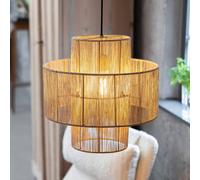 Markslöjd Lampada a sospensione Soga, spina, naturale, juta, Ø 40 cm 108767