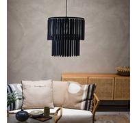 Markslöjd Lampada a sospensione Viento, nero opaco, Ø 43 cm, metallo Markslöjd