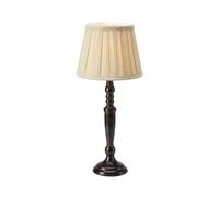 Markslöjd Lampada da tavolo Chocolat, altezza 46 cm, beige/marrone, metallo/tessuto Markslöjd