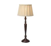 Markslöjd Lampada da tavolo Chocolat, altezza 60 cm, beige/marrone, metallo/tessuto Markslöjd