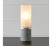 Markslöjd Lampada da tavolo Molo, base in cemento, vetro smerigliato, altezza 30cm Markslöjd