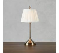 Markslöjd Lampada da tavolo Oxford, color ottone, altezza 43 cm, metallo/tessuto Markslöjd