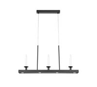 Markslöjd Lampada LED a sospensione Dining, nera, lunghezza 82 cm, ferro, dimmerabile Markslöjd