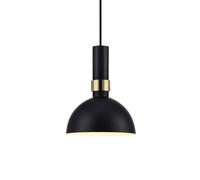Markslöjd Larry lampada sospesa 1x60 W nero-oro 106974