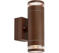 Markslöjd Luno lampada da parete per esterni 2x4.9 W marrone 109105