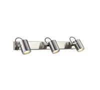 Markslöjd Lux lampada da parete 3x3 W acciaio 105475