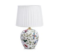 Markslöjd Mansion lampada da tavolo 1x60 W bianco-motivo 107040