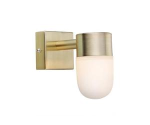 Markslöjd Menton lampada da parete 1x18 W bianco-ottone 106374