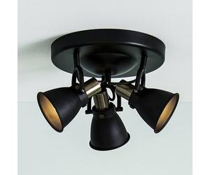 Markslöjd Plafoniera Alton in nero, spot regolabili Markslöjd