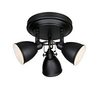 Markslöjd Fjällbacka lampada da soffitto 3x40 W nero 105815