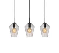 Markslöjd Retro lampada sospesa 3x60 W nero-fumé 107132