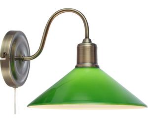 Markslöjd Vela lampada da parete 1x40 W ottone-verde 108866