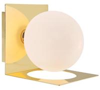 Markslöjd Zenit lampada da parete 1x18 W bianco-ottone 108085