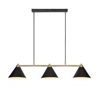 Markslojd KLINT Klint Sospensione a Soffitto Bar 3 Luce a Cupola Nera, Anticata